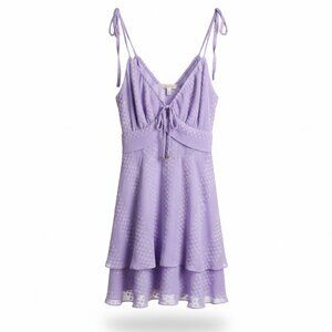 Womenβs Purple Short Romper with Back Tie-Up β Size XXLarge